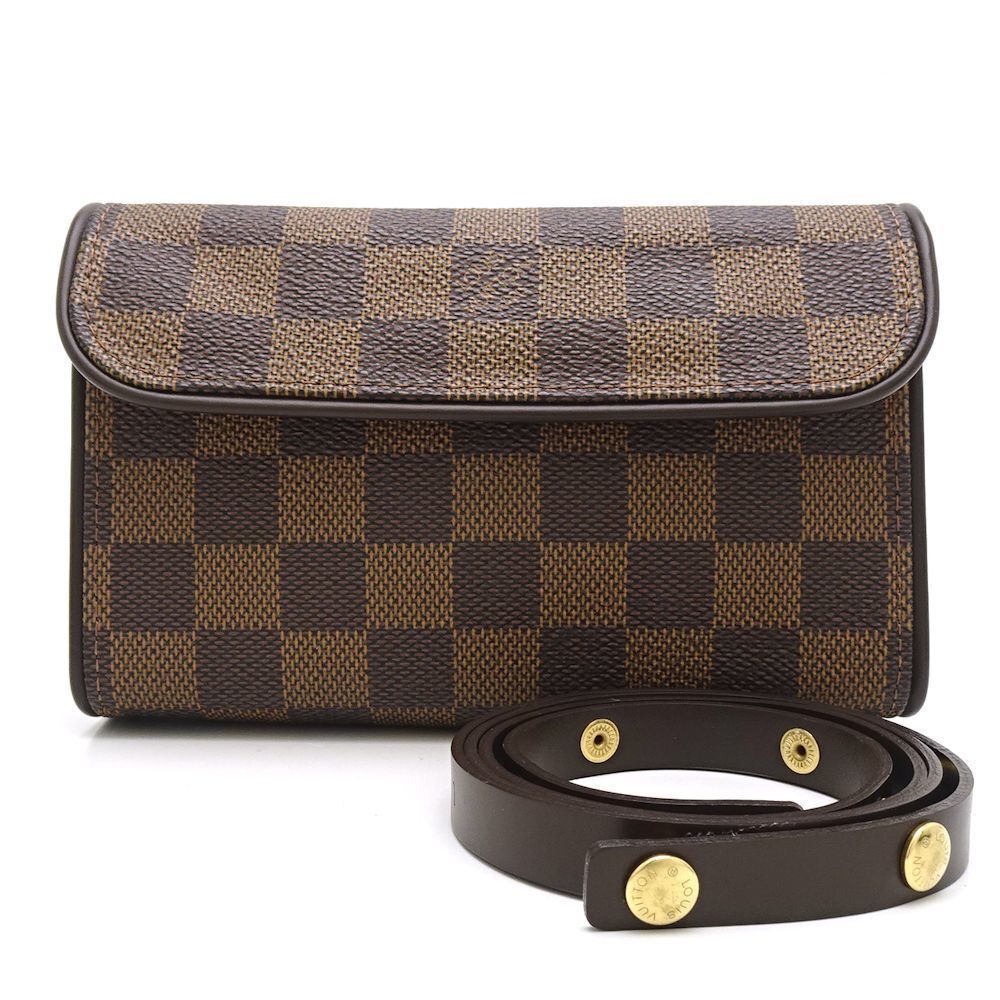 Louis Vuitton Damier Pochette Florentine Ebene Waist Pouch Brown